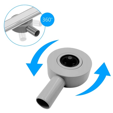 ODPŁYW LINIOWY 100 CM INOX OBROTOWY NISKI SYFON WYSOKA PRZEPUSTOWOŚĆ DL02