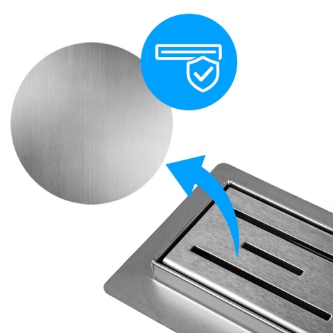 ODPŁYW LINIOWY 50 CM INOX NISKI SYFON WYSOKA PRZEPUSTOWOŚĆ DL01 CLASSIC