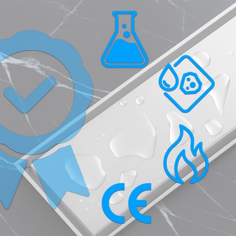 ODPŁYW LINIOWY 80 CM INOX NISKI SYFON 360 WYSOKA PRZEPUSTOWOŚĆ DL05 FIX G1