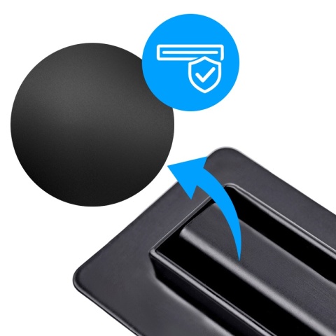 ODPŁYW LINIOWY 90 CM CZARNY OBROTOWY NISKI SYFON WYSOKA PRZEPUSTOWOŚĆ DL03