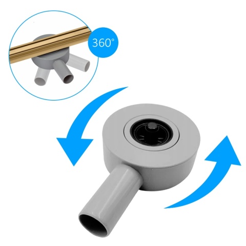 ODPŁYW LINIOWY 50 CM ZŁOTY OBROTOWY NISKI SYFON WYSOKA PRZEPUSTOWOŚĆ DL03