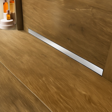 ODPŁYW LINIOWY ŚCIENNY 60 CM INOX NISKI SYFON WYSOKA PRZEPUSTOWOŚĆ DL09