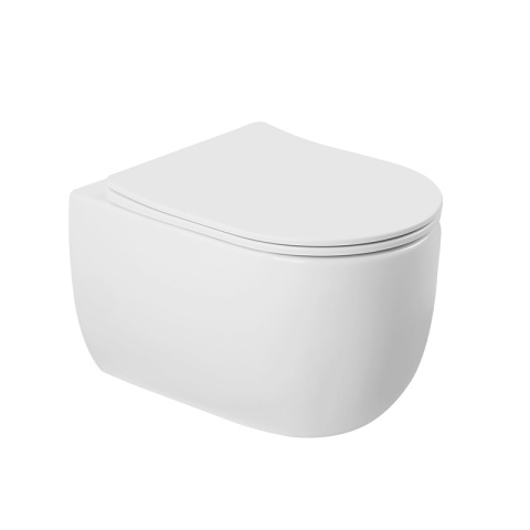 MISKA WC WISZĄCA TORNADO LAKE-WH-TR-03 BIAŁA DESKA WOLNOOPADAJĄCA DUROPLAST