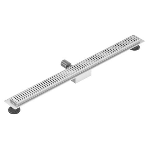 ODPŁYW LINIOWY 90 CM INOX NISKI SYFON WYSOKA PRZEPUSTOWOŚĆ DL01 QUBE