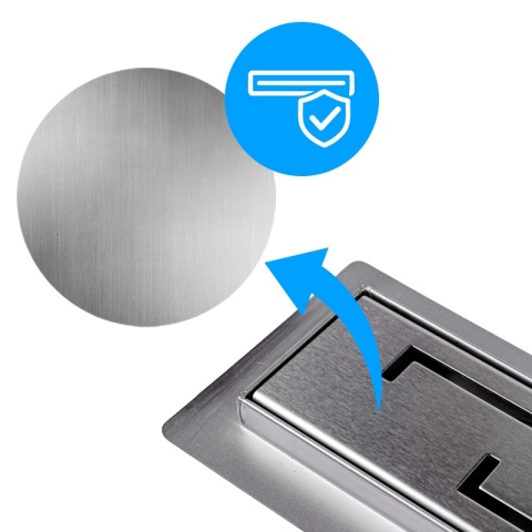 ODPŁYW LINIOWY 80 CM INOX NISKI SYFON WYSOKA PRZEPUSTOWOŚĆ DL01 DELTA