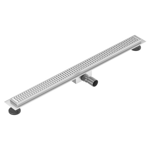 ODPŁYW LINIOWY 50 CM INOX NISKI SYFON WYSOKA PRZEPUSTOWOŚĆ DL01 QUBE