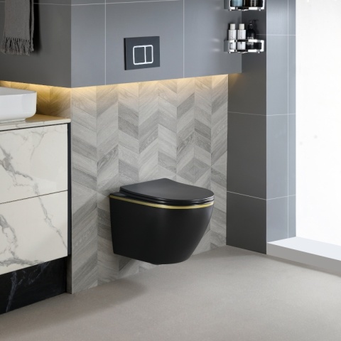 ZESTAW PODTYNKOWY WC STELAŻ TECE MISKA MIZU-MTB-GL-RIM-03 PRZYCISK TC-9240417 BIAŁY MAT