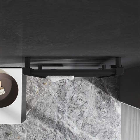 GRZEJNIK ŁAZIENKOWY ELEKTRYCZNY ALUMINIOWY DRABINKA 96x54 500W LOA CZARNY