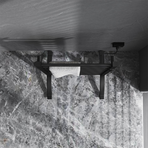 GRZEJNIK ŁAZIENKOWY ELEKTRYCZNY ENERGOOSZCZĘDNY DRABINKA 200W TAAL CZARNY