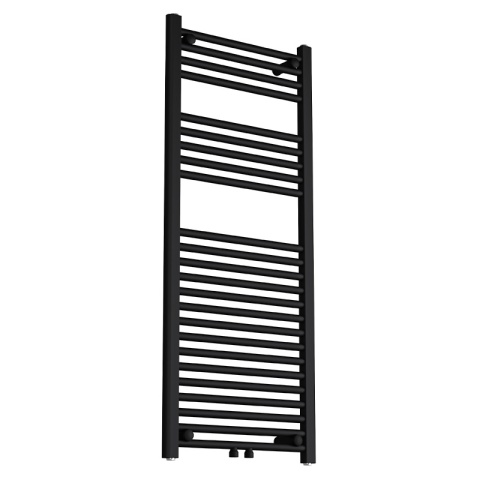 GRZEJNIK ŁAZIENKOWY ŚCIENNY PIONOWY WODNY DRABINKA 120x50 GAMA-BL-2 CZARNY