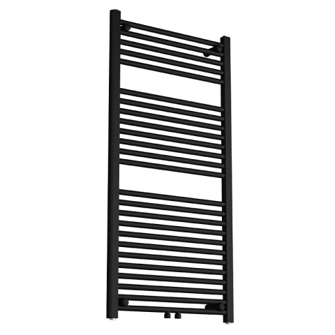 GRZEJNIK ŁAZIENKOWY ŚCIENNY PIONOWY WODNY DRABINKA 120x60 CORSO-BL-1 CZARNY