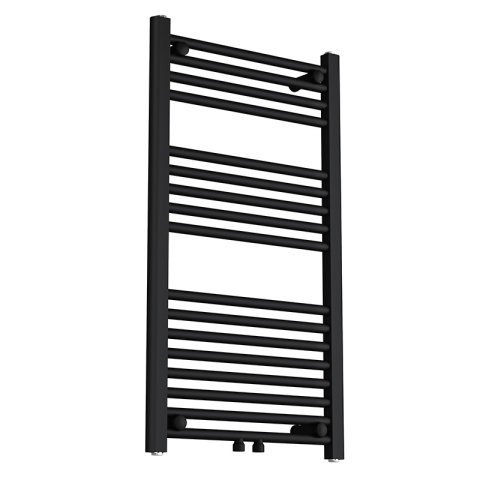 GRZEJNIK ŁAZIENKOWY ŚCIENNY PIONOWY WODNY DRABINKA 90x50 CORSO-BL-2 CZARNY