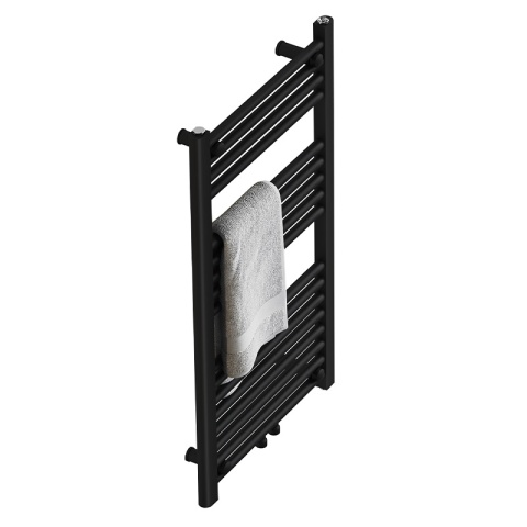 GRZEJNIK ŁAZIENKOWY ŚCIENNY PIONOWY WODNY DRABINKA 90x50 CORSO-BL-2 CZARNY