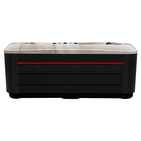 JACUZZI OGRODOWE WANNA SPA347 CAPPUCCINO OBUDOWA ANTRACYT 230x230 CM