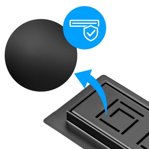 ODPŁYW LINIOWY 70 CM CZARNY NISKI SYFON WYSOKA PRZEPUSTOWOŚĆ DL01 SIGMA