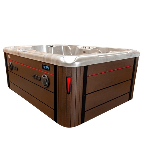 JACUZZI OGRODOWE WANNA SPA102 CAPPUCCINO OBUDOWA KAWA 210x160 CM