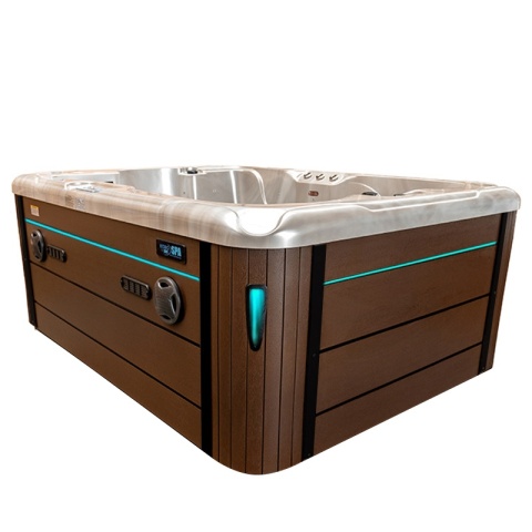 JACUZZI OGRODOWE WANNA SPA102 CAPPUCCINO OBUDOWA KAWA 210x160 CM