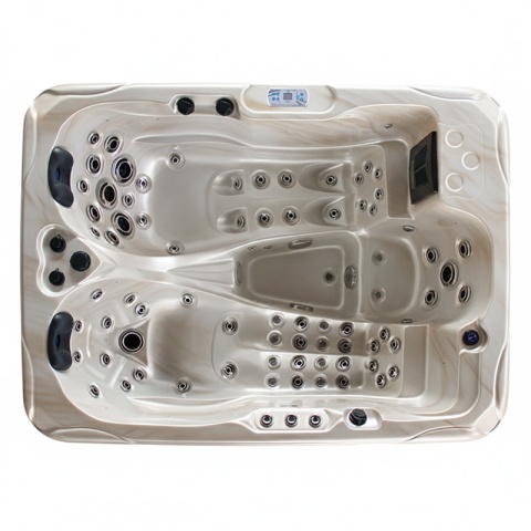 JACUZZI OGRODOWE WANNA SPA102 CAPPUCCINO OBUDOWA KAWA 210x160 CM