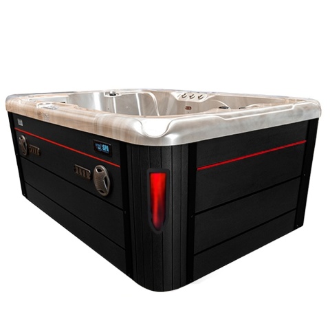 JACUZZI OGRODOWE WANNA SPA102 CAPPUCINO OBUDOWA ANTRACYT 210x160 CM