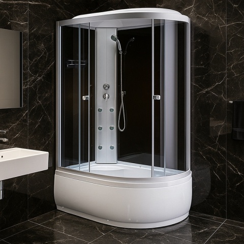 KABINA PRYSZNICOWA Z HYDROMASAŻEM WSH7306L LEWA 120x80 CM