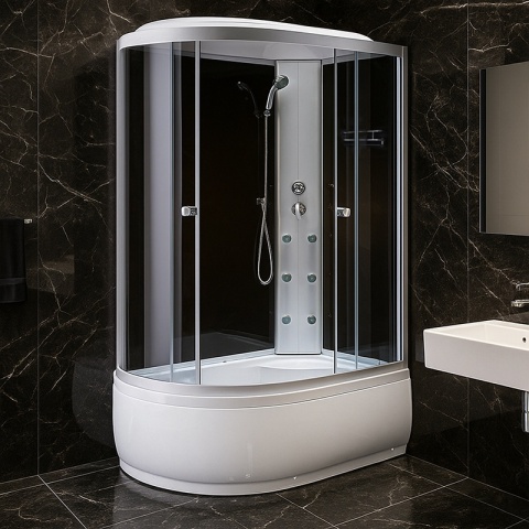 KABINA PRYSZNICOWA Z HYDROMASAŻEM WSH7306R PRAWA 120x80 CM