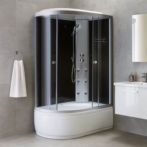 KABINA PRYSZNICOWA Z HYDROMASAŻEM WSH7306R PRAWA 120x80 CM
