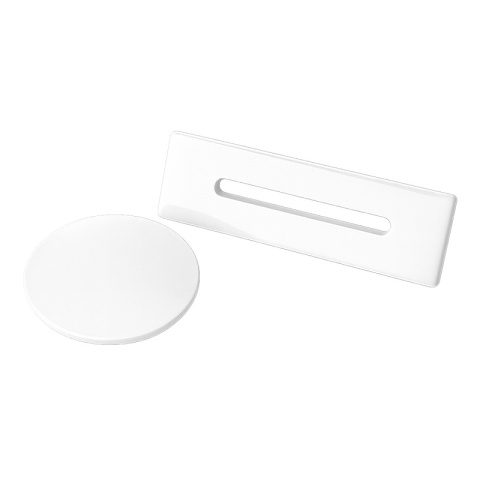 KOREK DO WANNY WOLNOSTOJĄCEJ Z PRZELEWEM POKRYWA MASKOWNICA BIAŁY