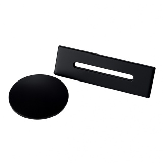 KOREK DO WANNY WOLNOSTOJĄCEJ Z PRZELEWEM POKRYWA MASKOWNICA CZARNY