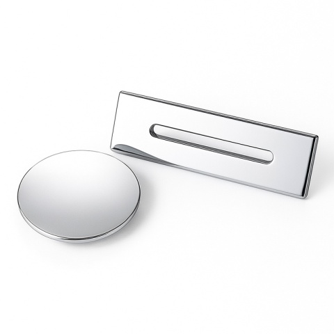 KOREK DO WANNY WOLNOSTOJĄCEJ Z PRZELEWEM POKRYWA MASKOWNICA CHROM