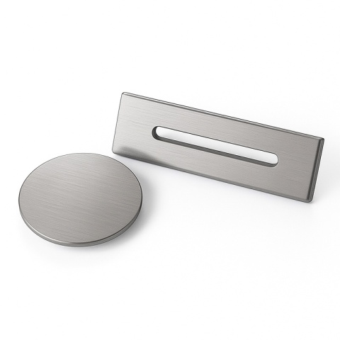 KOREK DO WANNY WOLNOSTOJĄCEJ Z PRZELEWEM MASKOWNICA SZCZOTKOWANA STAL