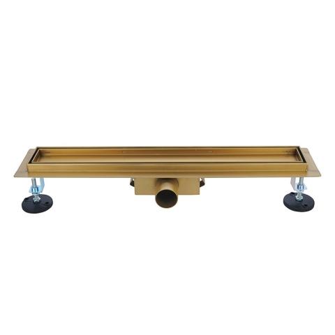 ODPŁYW LINIOWY 60 CM ZŁOTY NISKI SYFON WYSOKA PRZEPUSTOWOŚĆ DL01 FIX