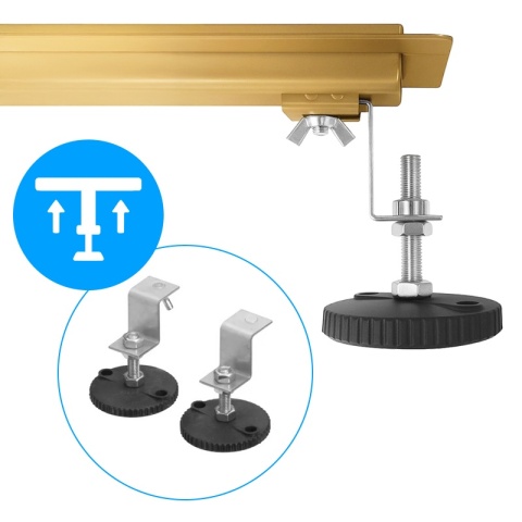 ODPŁYW LINIOWY 70 CM ZŁOTY NISKI SYFON WYSOKA PRZEPUSTOWOŚĆ DL01 FIX