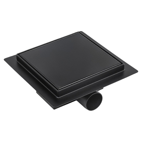 ODPŁYW LINIOWY KWADRATOWY 15x15 CM CZARNY WYSOKA PRZEPUSTOWOŚĆ DL06 FIX