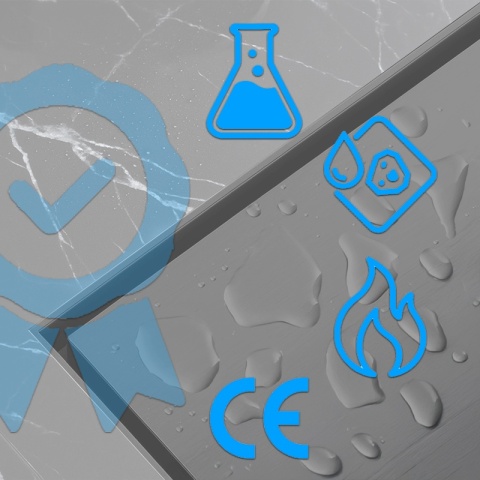 ODPŁYW LINIOWY KWADRATOWY 15x15 CM CZARNY WYSOKA PRZEPUSTOWOŚĆ DL06 WAVE