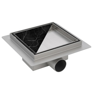 ODPŁYW LINIOWY KWADRATOWY 15x15 CM INOX WYSOKA PRZEPUSTOWOŚĆ DL06 FIX