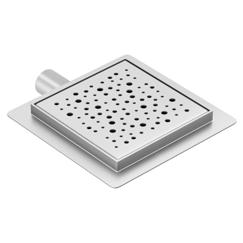 ODPŁYW LINIOWY KWADRATOWY 15x15 CM INOX WYSOKA PRZEPUSTOWOŚĆ DL06 WAVE