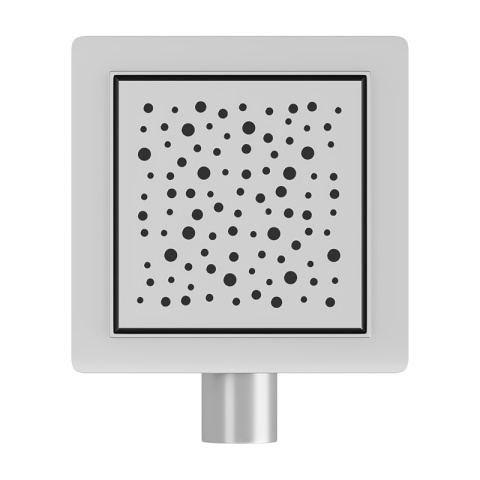 ODPŁYW LINIOWY KWADRATOWY 15x15 CM INOX WYSOKA PRZEPUSTOWOŚĆ DL06 WAVE