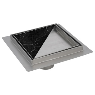 ODPŁYW LINIOWY KWADRATOWY 15x15 CM INOX WYSOKA PRZEPUSTOWOŚĆ DL08 FIX