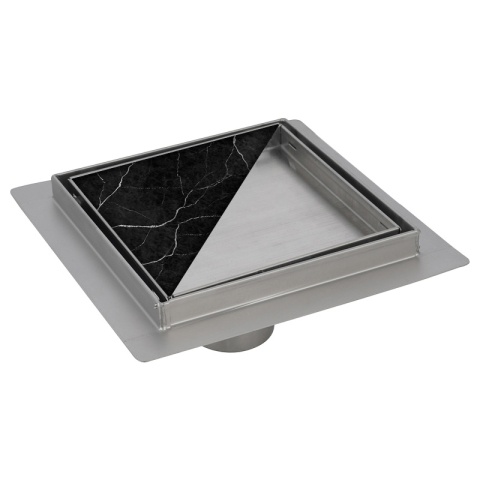 ODPŁYW LINIOWY KWADRATOWY 15x15 CM INOX WYSOKA PRZEPUSTOWOŚĆ DL08 FIX