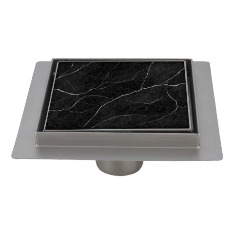 ODPŁYW LINIOWY KWADRATOWY 15x15 CM INOX WYSOKA PRZEPUSTOWOŚĆ DL08 FIX