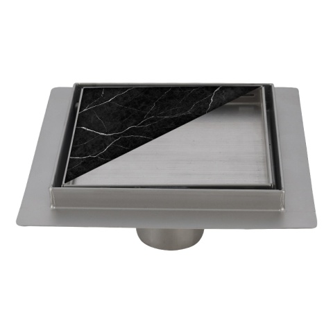 ODPŁYW LINIOWY KWADRATOWY 15x15 CM INOX WYSOKA PRZEPUSTOWOŚĆ DL08 FIX