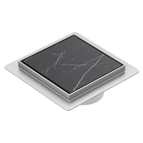 ODPŁYW LINIOWY KWADRATOWY 15x15 CM INOX WYSOKA PRZEPUSTOWOŚĆ DL08 FIX