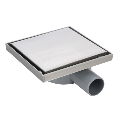 ODPŁYW LINIOWY KWADRATOWY 10x10 CM INOX OBROTOWY NISKI SYFON 360 DL07 FIX