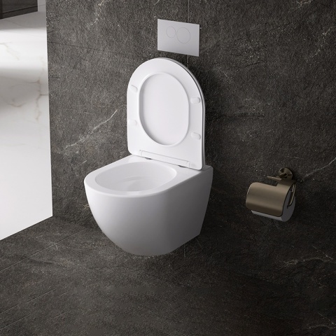 ZESTAW PODTYNKOWY WC STELAŻ TECE MISKA NERO-WH-03 PRZYCISK TC-9240401 CHROM