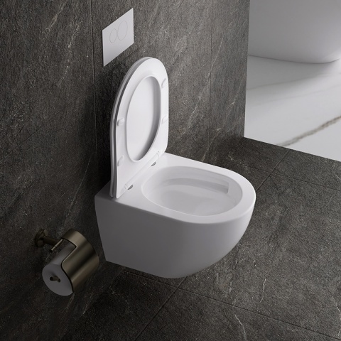 ZESTAW PODTYNKOWY WC STELAŻ TECE MISKA NERO-WH-03 PRZYCISK TC-9240407 CZARNY MAT