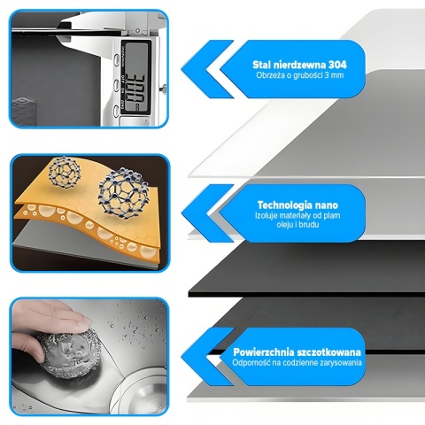 ZLEW KUCHENNY ZLEWOZMYWAK JEDNOKOMOROWY STALOWY INOX RODOS-CH-50X40 SYFON UCHWYTY