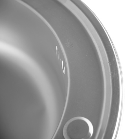 ZLEWOZMYWAK JEDNOKOMOROWY OKRĄGŁY STALOWY 51X51 INOX ZLEW NIKO 2 GATUNEK