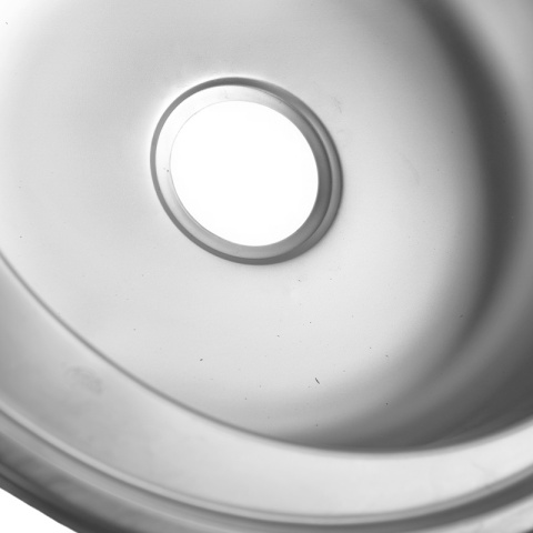 ZLEWOZMYWAK JEDNOKOMOROWY OKRĄGŁY STALOWY 51X51 INOX ZLEW NIKO 2 GATUNEK