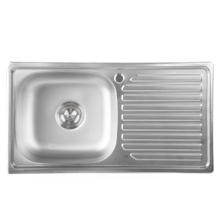 ZLEWOZMYWAK JEDNOKOMOROWY STALOWY INOX 75X40CM ZLEW KUCHENNY AGIS 2 GATUNEK