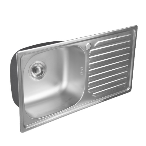 ZLEWOZMYWAK JEDNOKOMOROWY STALOWY INOX 75X40CM ZLEW KUCHENNY AGIS 2 GATUNEK